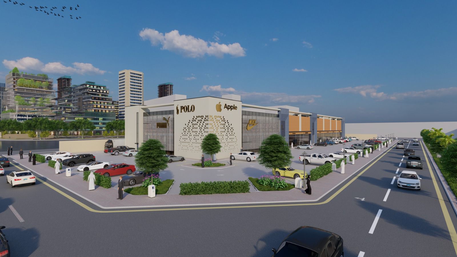 تصميم مشروع أورا بلازا التجاري